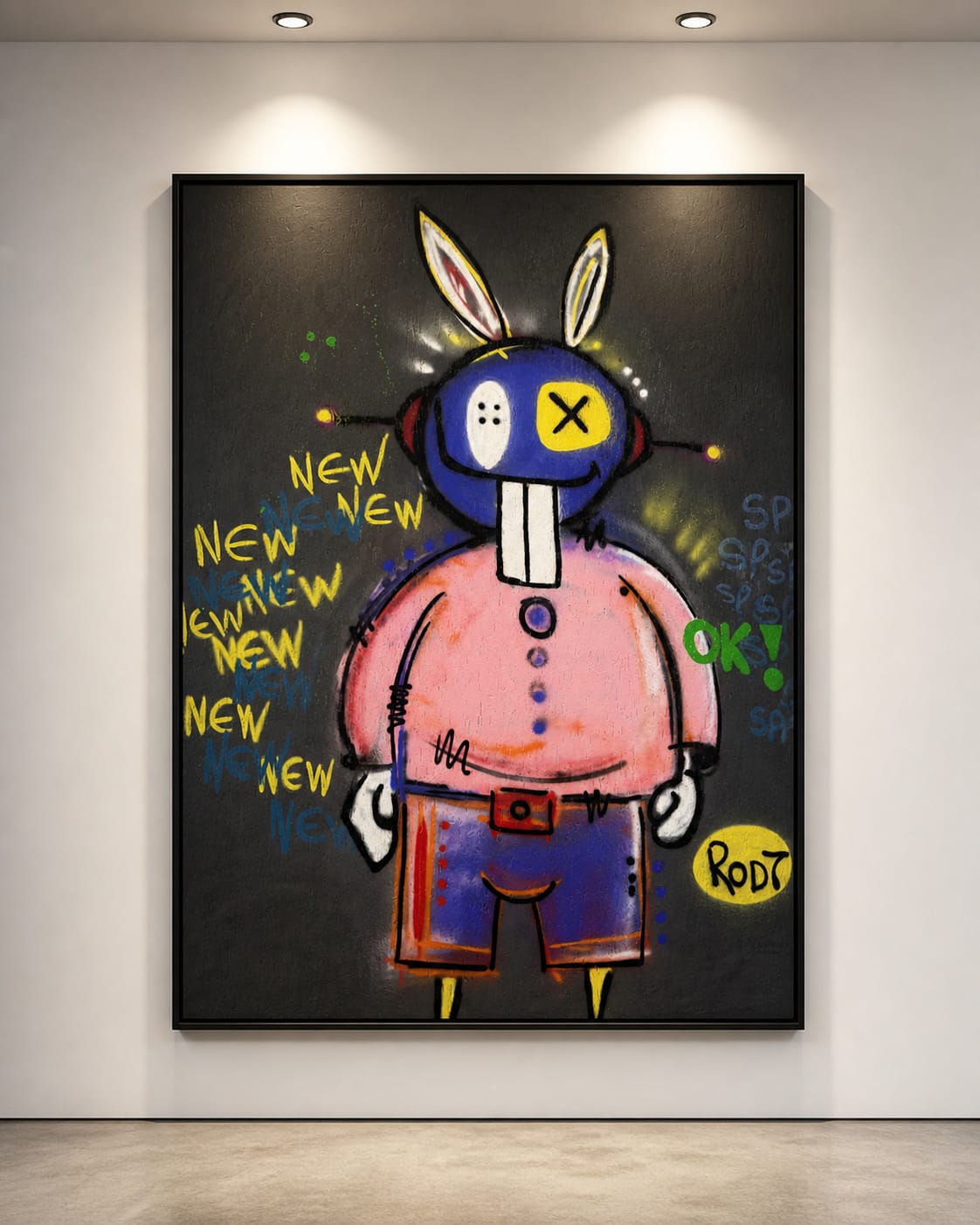Quadro do personagem Taki — obra autoral colecionável de Rodney Silva, série Taki pelo Mundo